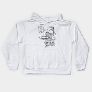 Pump Vintage Patent Hand Drawing Kids Hoodie